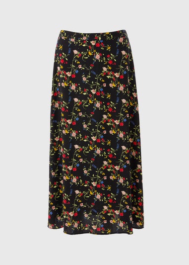 Ditsy Flared Hem Skirt