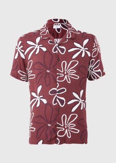 Burgundy Floral Shirt