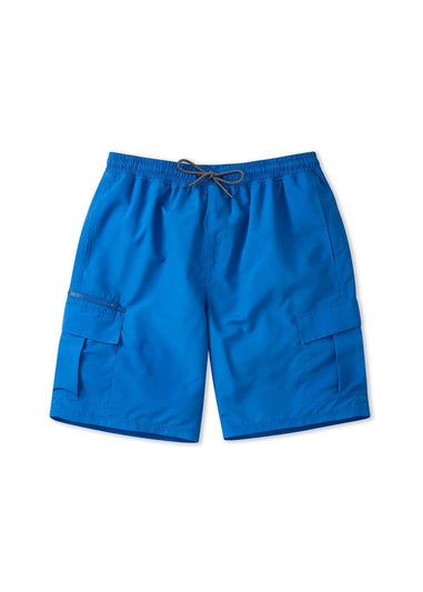 Cotton Traders Deep Cobalt Cargo Swim Shorts