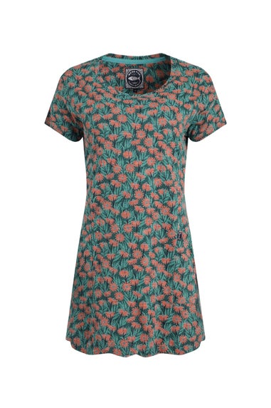 Weird Fish Green Sidra Printed Jersey Slub Tunic