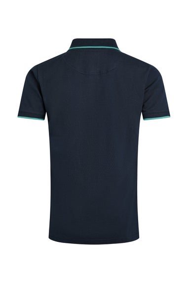 Weird Fish Navy Pammie Pique Polo Shirt