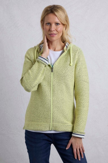 Weird Fish Green Chicoa Full Zip Macaroni Hoodie