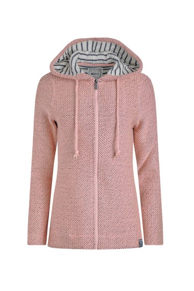 Weird Fish Pink Chicoa Full Zip Macaroni Hoodie