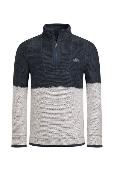 Weird Fish Navy Kielder 1/4 Zip Special Edition Macaroni