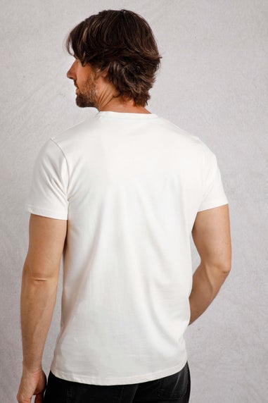Weird Fish Cream Tidal Branded Pocket T-Shirt