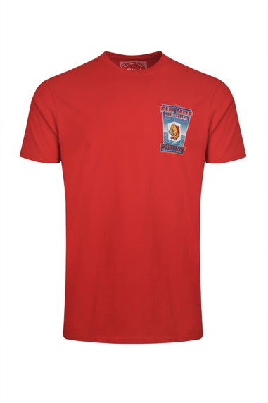 Weird Fish Red Fin Hof Back Print Artist T-Shirt