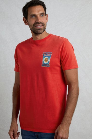 Weird Fish Red Fin Hof Back Print Artist T-Shirt