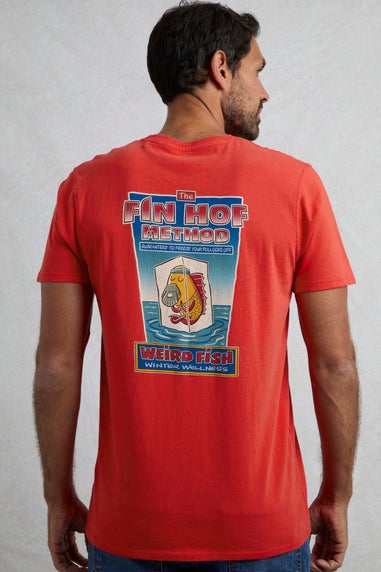Weird Fish Red Fin Hof Back Print Artist T-Shirt
