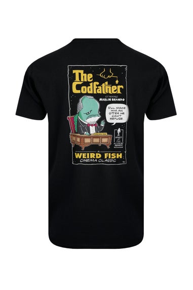 Weird Fish Black Codfather Back Print Artist T-Shirt