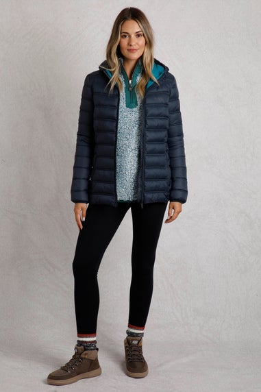 Weird Fish Navy Eshka Lightweight Padded Jacket