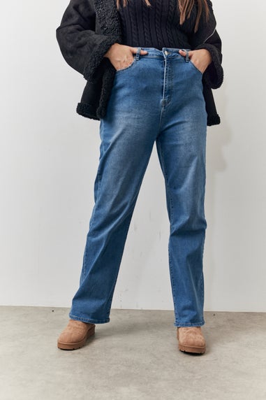 In The Style Blue Sienna Straight Leg Jeans