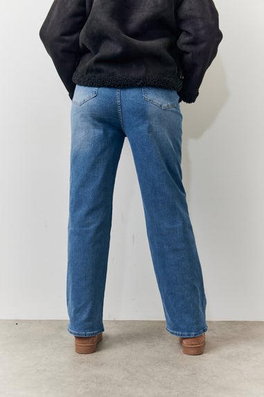 In The Style Blue Sienna Straight Leg Jeans