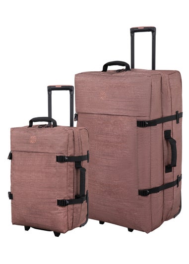 BritBag Maputo Pink Brown Triotex Suitcase