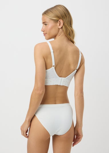 2 Pack White Maternity Bras