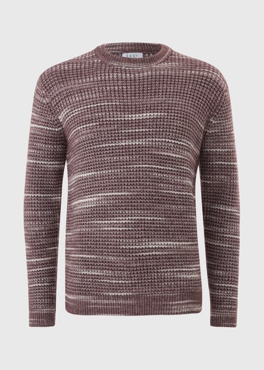 Burgundy Chunky Space Dye Jumper