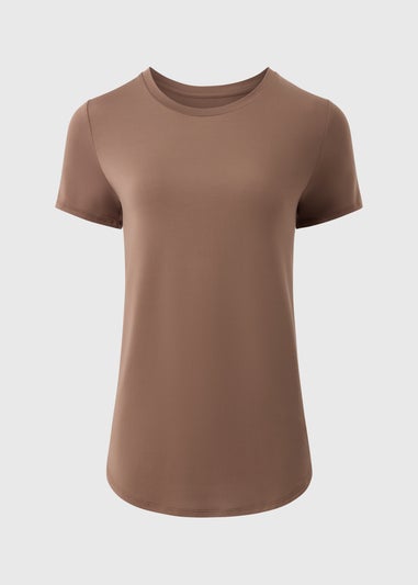 Souluxe Mocha Longline T-Shirt