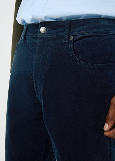 Lincoln Navy Cord Straight Leg Trousers