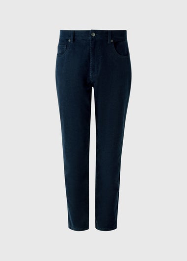 Lincoln Navy Cord Straight Leg Trousers