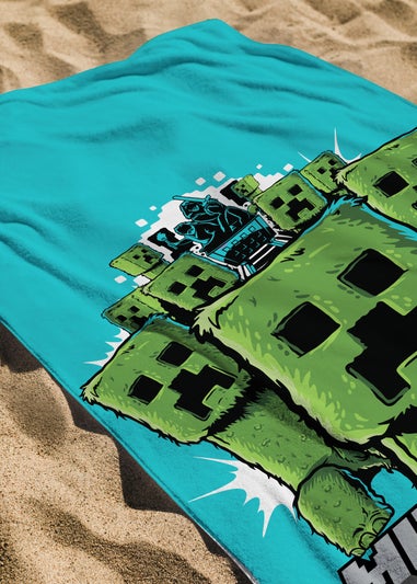 Minecraft Movie Beach Pool Towel