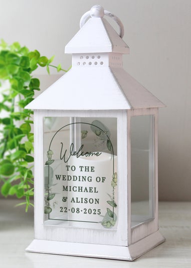 Personalised Memento Company Botanical Wedding Lantern