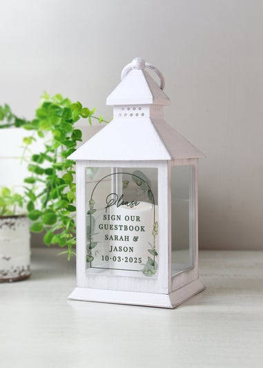 Personalised Memento Company Botanical Wedding Lantern