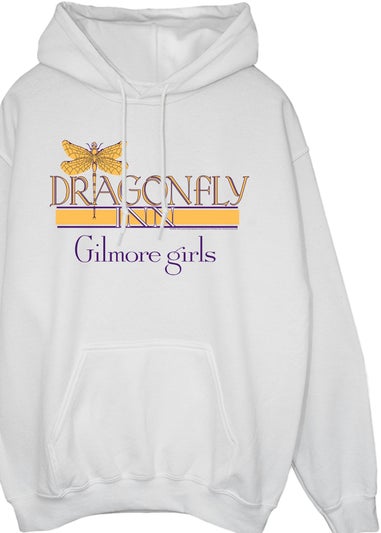 Gilmore Girls Dragonfly Inn White Graphic Hoodie