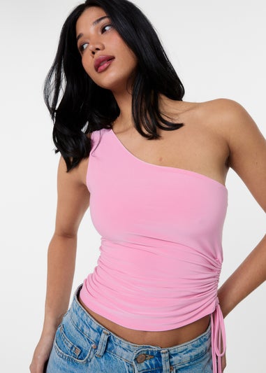 Pink Vanilla Pink Asymmetric Top