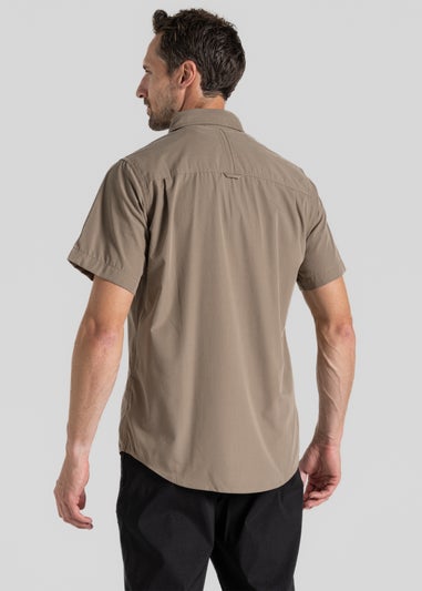 Craghoppers Beige Kiwi Short Sleeve Shirt
