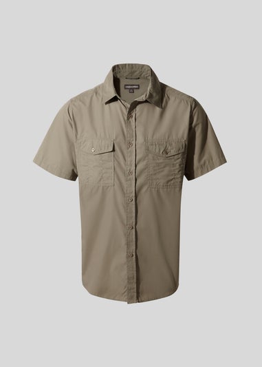 Craghoppers Beige Kiwi Short Sleeve Shirt