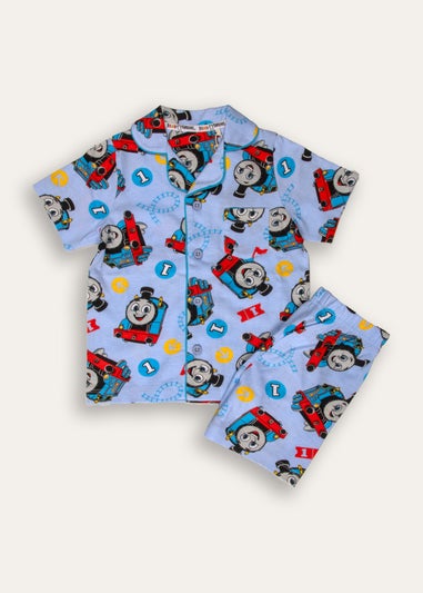 Thomas The Tank Engine Blue Short Pyjama Set (12 Months - 5 Years)