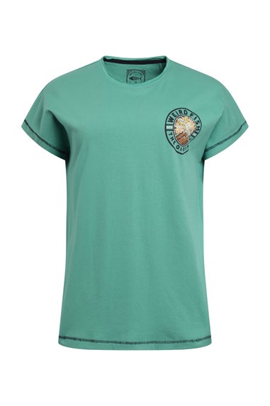 Weird Fish Blue Sunset Summit Back Print Graphic T-Shirt