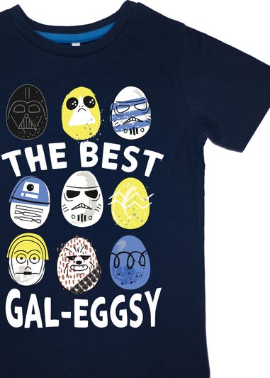 Star Wars Best Gal-Eggsy Easter Boys Navy Stripes Pyjamas (3-8 Years)