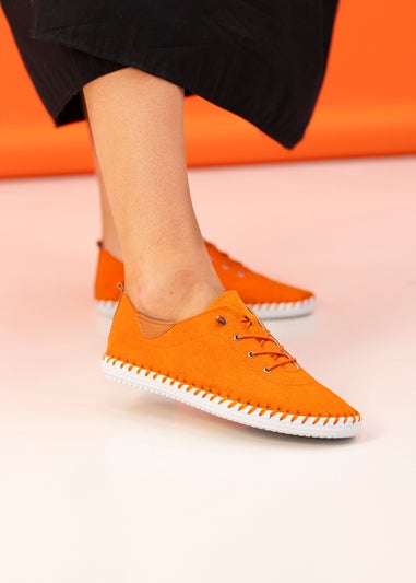 Lunar Orange St Lawrence Plimsoll