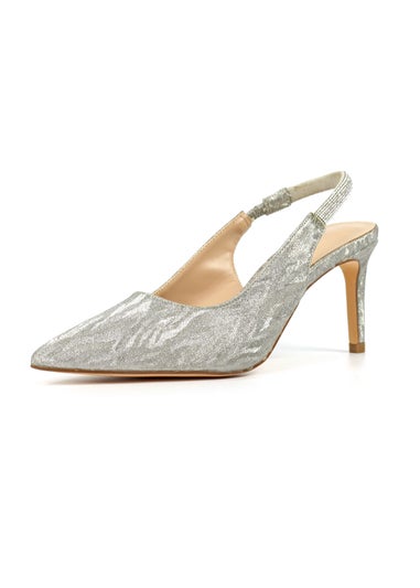 Lunar Silver Janine Sling Back Sandal