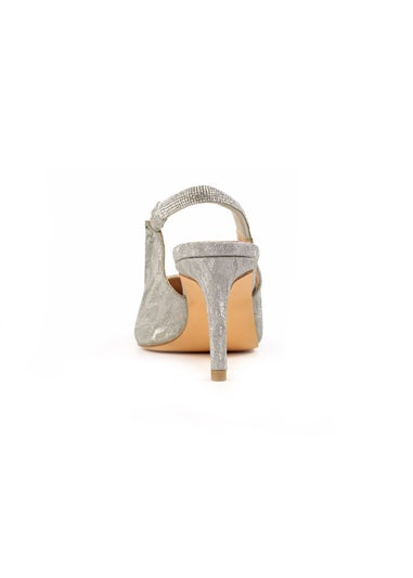 Lunar Silver Janine Sling Back Sandal