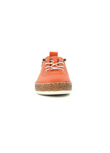 Lunar Orange Evie Plimsoll