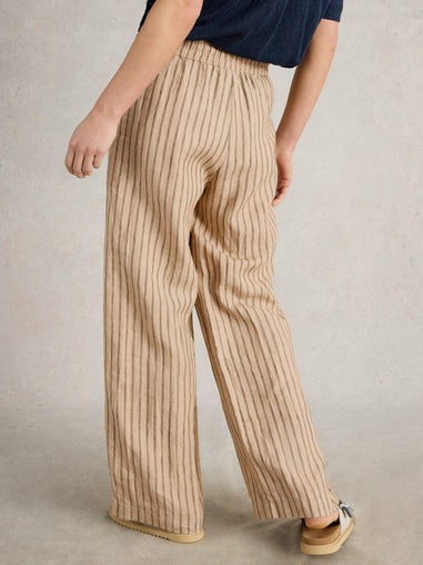 Leinenhose Belle mit weitem Bein