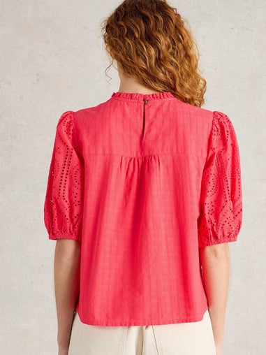 Lexie Baumwollbluse mit Stickereien