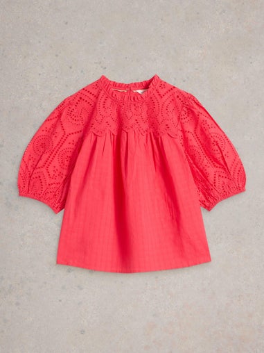 Lexie Baumwollbluse mit Stickereien
