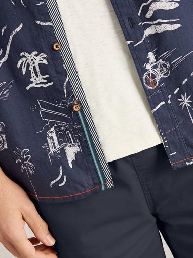 Hemd Finsbury mit Kartenprint