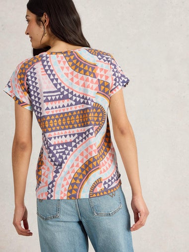 T-Shirt Nelly mit Keilausschnitt