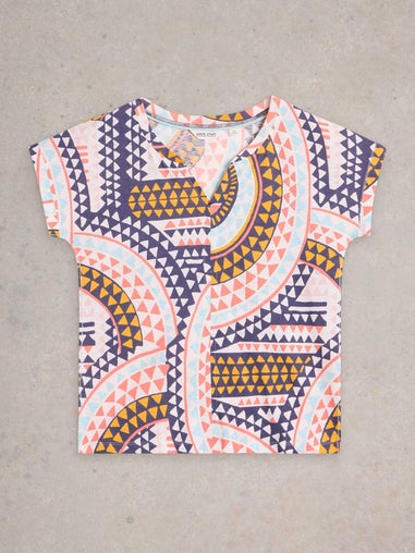T-Shirt Nelly mit Keilausschnitt