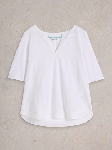 T-Shirt Weaver mit Keilausschnitt