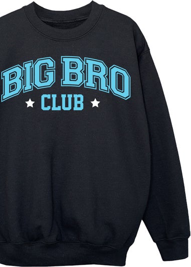 Brands In Big Bro Club Boys Black Sweatshirt