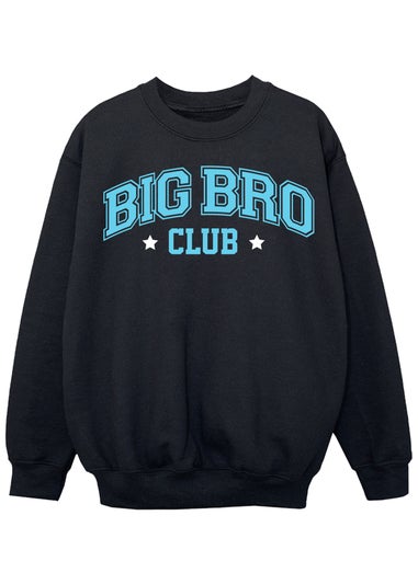 Brands In Big Bro Club Boys Black Sweatshirt