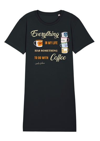 Gilmore Girls Everything Coffee Black Nightdress