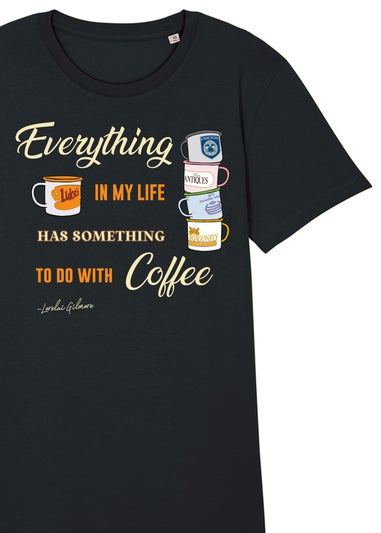 Gilmore Girls Everything Coffee Black Nightdress