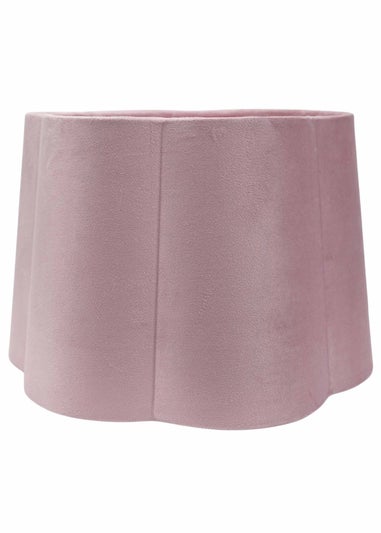 ValueLights Medium Amy Velvet Pink Tapered Ceiling Pendant Shade