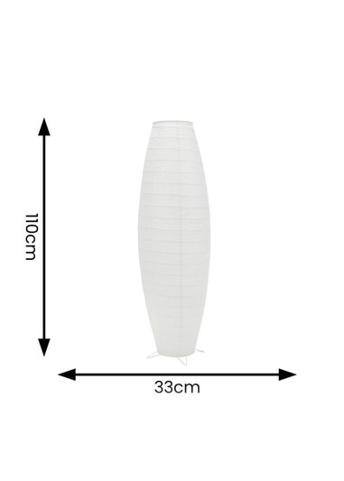 ValueLights Isla Matte White Floor Lamp
