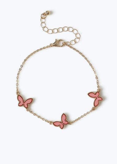 Muse Pink Butterfly Bracelet